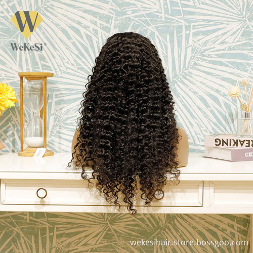 Natural Human Hair Wigs For Black Women Virgin Brazilian Lace Front Wig Brazilian Water Wave 100% Human Hair Hd Lace Wig